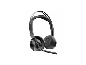 Poly Voyager Focus 2 Microsoft Teams Certified USBC-C Headset + USB-C/A Adapter TAA - Microsoft Teams Certification - Google Assistant, Siri - Stereo - USB Type C - Wired/Wireless - Bluetooth - 298.6