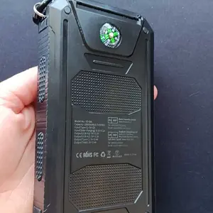 Product Review of 10000mAh Portable Solar Power Bank, Dual USB Output Port Waterproof Power Bank with LED Light, Solar Phone Charger Compatible with iPhone & Android #TOP PICKS from A**6