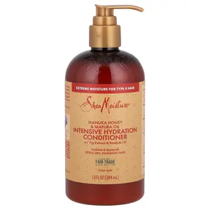 SheaMoisture Raw Shea Intensive Hydrating Conditioner with Manuka Honey & Mafura Oil - 13 fl oz (384 ml) - US Haircare Product for Adults