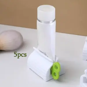 5pcs Bathroom Supplies Facial Cleanser Toothpaste Squeezer Toothpaste Squeezer Toothpaste Clip
