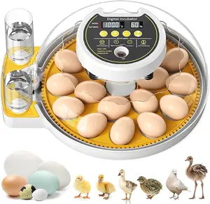 18-Egg Automatic Incubator with Egg Turning & Humidity Control for Chickens Ducks Geese Quails Pigeons & Turkeys Ideal for Families Science Classrooms Labs & Farms