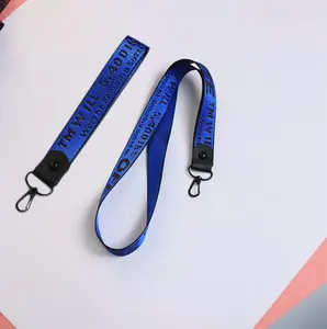 Canvas Keychain Combination with Trendy Embroidered English Letters