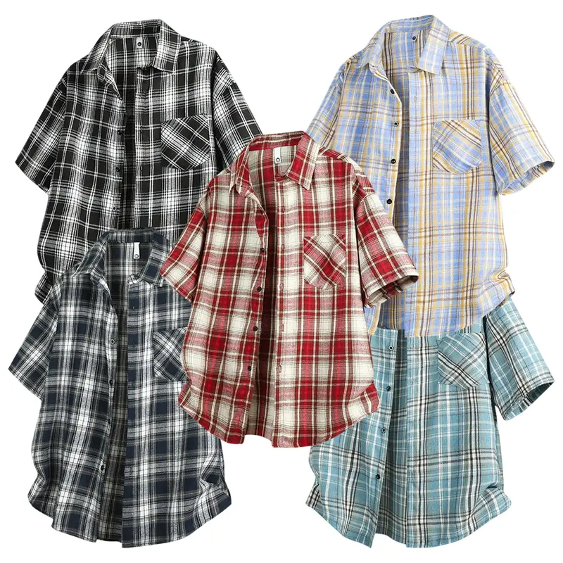 cropped checkered shirt - TikTok Shop