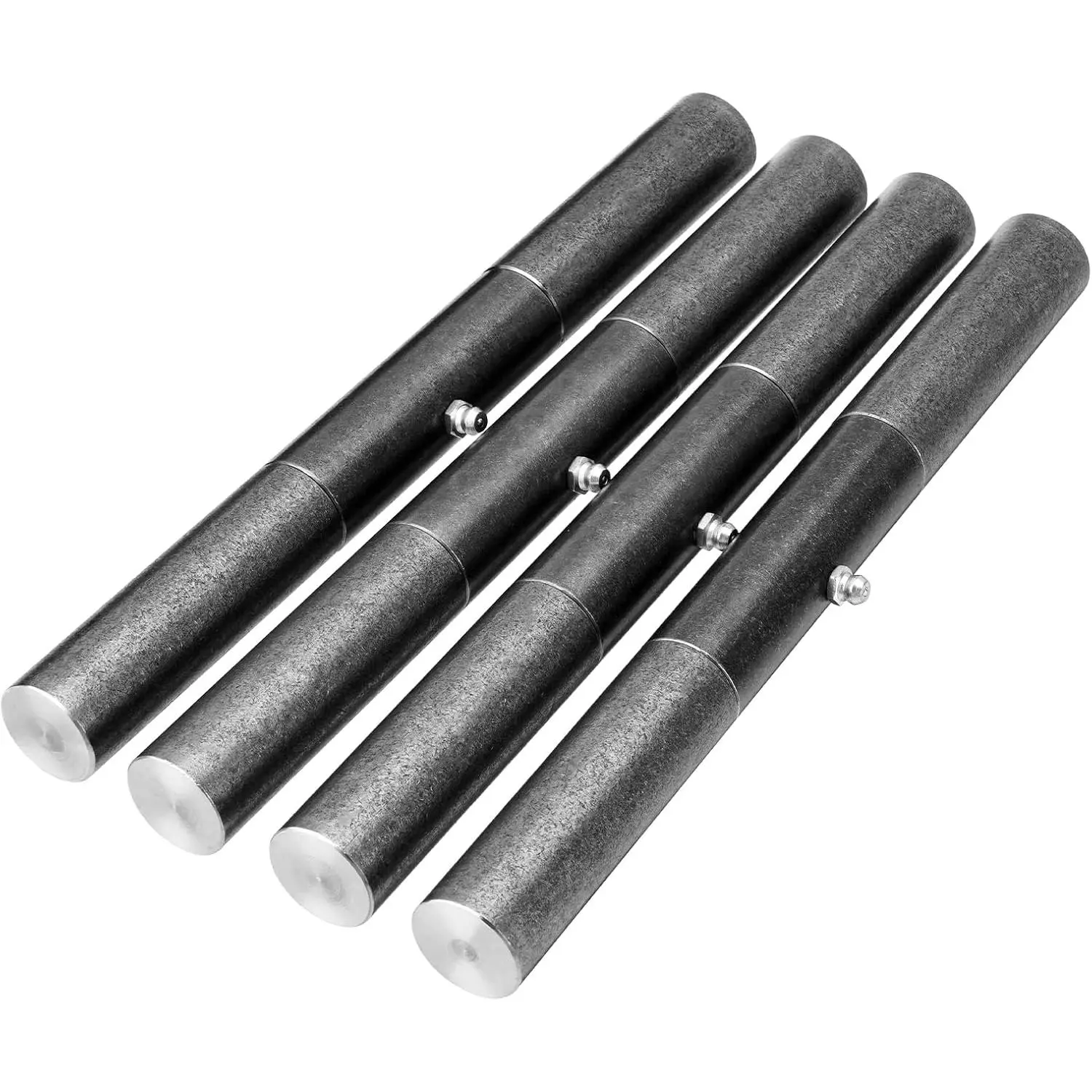 10 in Steel Weld-On Trailer Ramp Hinges (4-Pack) - Heavy-Duty Greasable Door Hinges for Contractors, Ideal for DIY Projects, with Durability, Easy Maintenance & Expert Advice Support