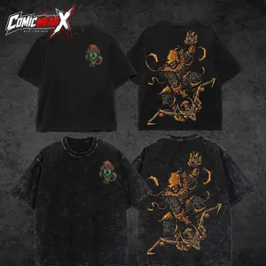 [ ComicWear X ] "Hobgoblin" v1.2 Summers Spider-Man MCU Comic Edition Double Printed Oversize Lightweight Acid Washed Tee Hoodie Sweater TV Series Graphic Design Top Cotton Streetwear Comic Superheroes T-Shirt Clothes Menswear