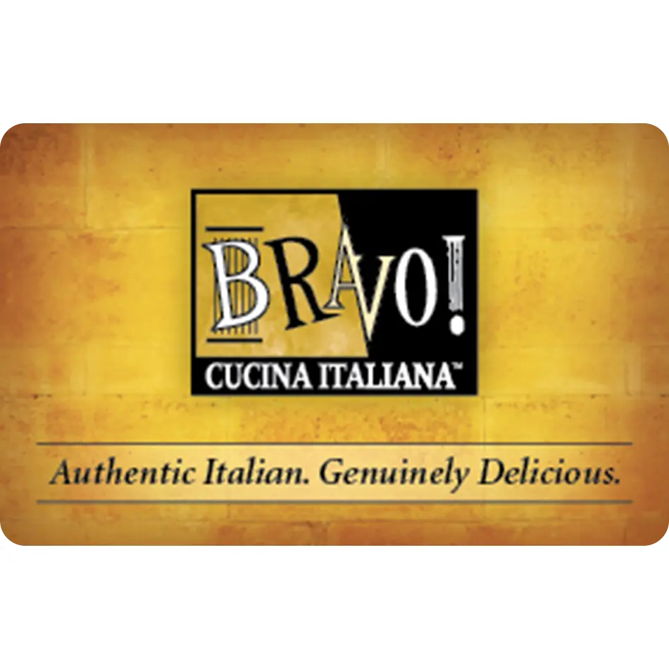 Bravo! Cucina Italiana eGift Card | Pasta, Wood-Fired Pizza & Italian Dining