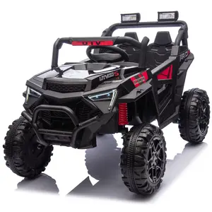 24V 400W Remote-Ready Off-Road Kids Ride-On UTV, Parent Remote Control, 4-Wheel Shock-Absorb Suspension, LED Lights, Bluetooth USB, Power Display, for Kids Age 3+