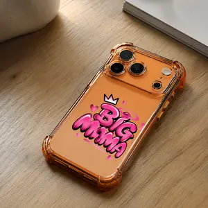 Crown Big Mama Quote Phone Case for iPhone 17 Air 16 15 14 13 12 11 Pro Max Plus Mother's Day Gift Soft Silicone Shockproof 2D Printing Electroplating Safety Cushion