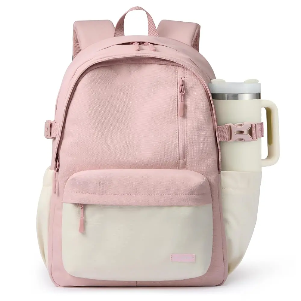 LOVEVOOK Laptop Backpack for Men Women with Giant Tumbler Holder Pocket | 15.6 Inch Travel Work College Bag, Large Multi-Pocket Water Resistant Purse, Anti-Theft Daypack for Campus Office Commute
