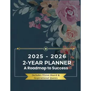 2025-2026 Planner – Large Print, Minimalist Design, Vision Board & Goal Setting: Stay Organized & Inspired Paperback – September 12, 2024