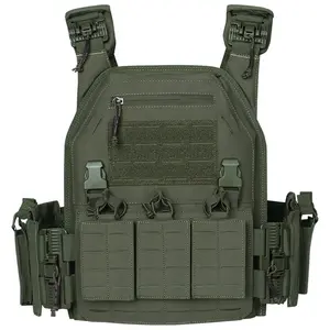 Hot-Selling Quick-Release Tactical Vest Laser Cut Support Molle Wear-Resistant Breathable Oxford Cloth Tactical Modular Storage + Adaptable Protection For Outdoor & Emergency Missions Modular MOLLE Storage Customizable Gear Mounting