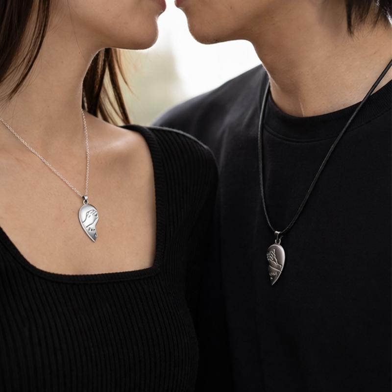 Magnetic Heart  Necklaces  - Forever Love Necklaces Perfect Gift for couples and family