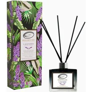 Lavender Reed Diffuser Set with Sticks 3.4 fl.oz, Incense Oil Air Freshener for Home,, Bedroom, Office, Fragrance Gift for
