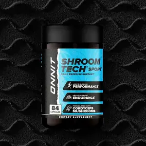 ONNIT Shroom Tech Sport: Clinically Studied Preworkout Supplement with Cordyceps Mushroom (84ct)