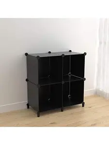 Plastic Storage Rack Combination Stackable Modular Shelf Organizer