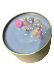 Wickless Falsetto & Fluff Candle 8 oz Soy Wax Scented with Marshmallow Caramel Baby Powder 15 Hours Burn Time Ideal for Unique Experience bundle with warmer & free gift