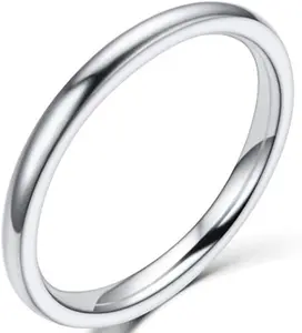 1.5Mm Stainless Steel Classical Plain Stackable Wedding Band Ring