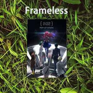 Poster Modern art 2D poster, suitable A-Alien for S-Stage bedroom living room decor. Vibrant colors, clear images ideal for home office decor Canvas Material