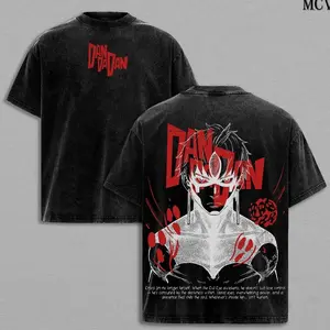 Jin Enjoji Jiji Dandadan Season 2 T-Shirt, Anime Double Printed Vintage Washed Tee Unisex Oversize Anime Manga Washed Heavyweight Cotton T-shirt HM2