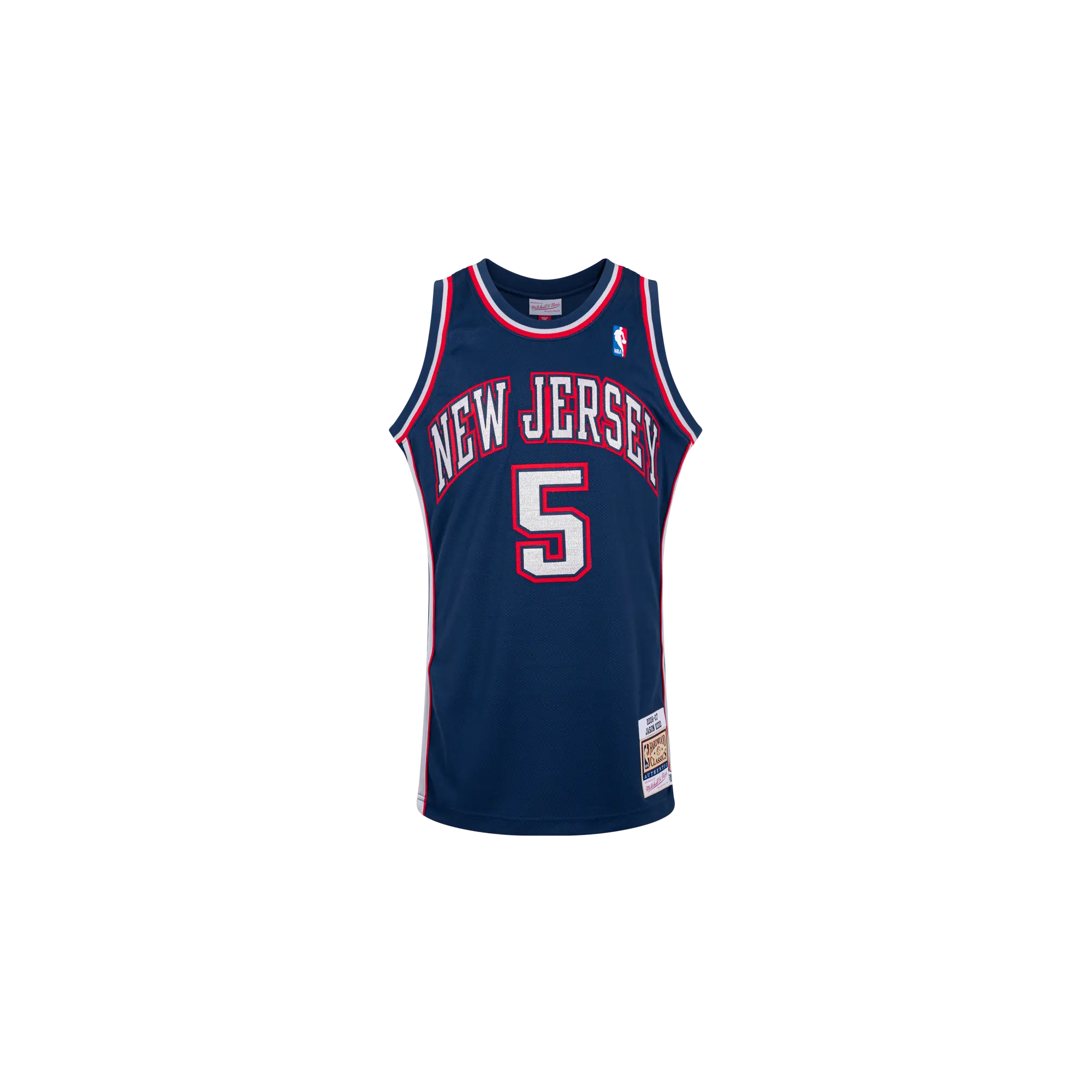 NJ Nets Authentic Jersey - Jason Kidd AJY4AC19094 NJNNAVY06JKI