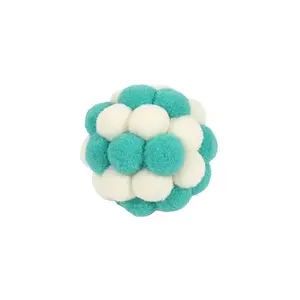 Cat Macaron Elastic Ball with Hidden Bell, Stimulates Hunting Instincts, Durable Bite Resistant, Solitary Boredom Buster Toy