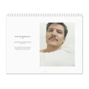 Soft Cactus Pedro Pascal Vol.2 - 2025 Wall Calendar 2025 Calendar Wall Calendars Wall Hanging Calendar