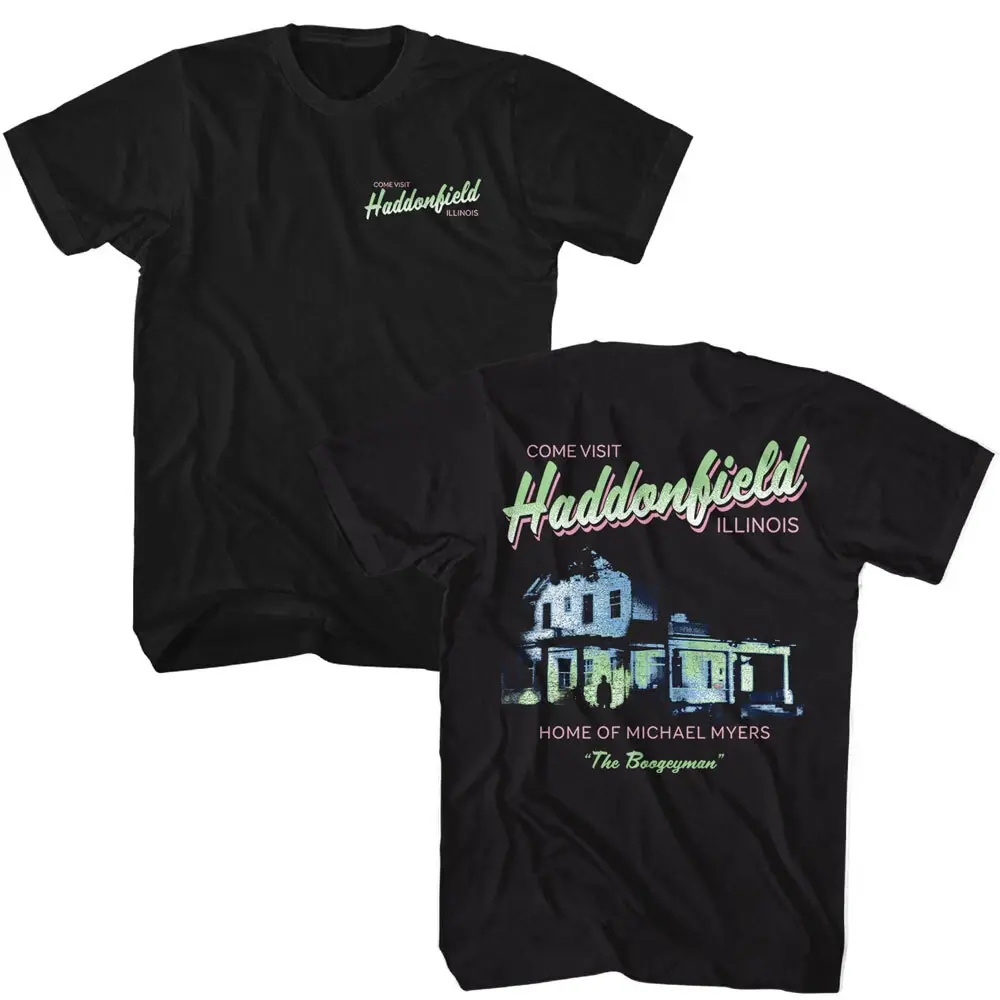 Halloween Movie Come Visit Haddonfield IL Home Of The Boogeyman Men's T Shirt
