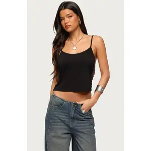Edikted Women's Donia Cutout Beaded String Tank Top