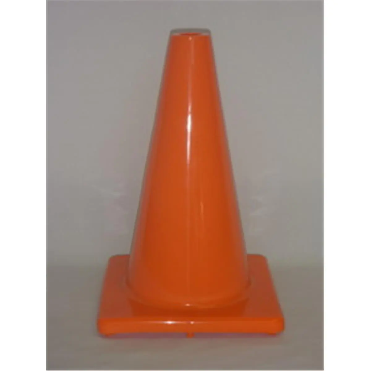 Everrich EVB-0031-1 Orange Vinyl Cones - 12 in. Height, 3 lbs Square Base, High-Quality Construction - for Sports Training, Home Improvement, Work Safety Equipment