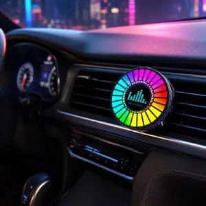 Music Sync RGB Colorful Atmosphere Lamp Smart Sound Control Car Interior LED Rhythm Decor Light