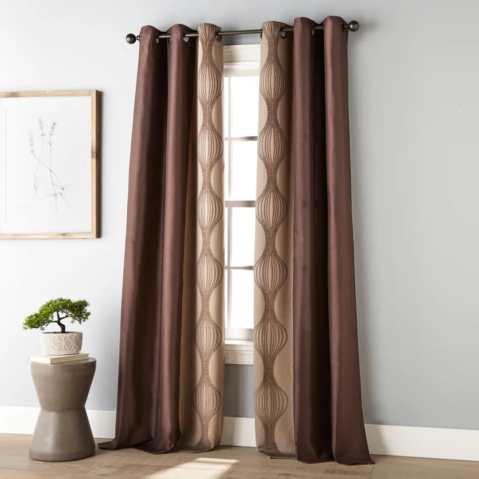Kath Light Filtering Grommet Curtains Set of 2