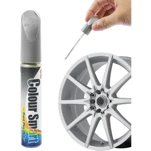 Car Touch Up Paint,Car Accessories Rim Paint,Rim Repair Kit,Auto Scratch Remover Pen,Quick and Easy Wheel Scratch Repair Kit,Used to Repair Scratches,Surface Damage on Wheels (Silver)