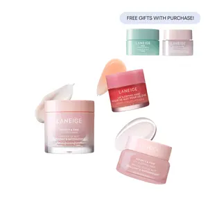 Laneige Dream Trio Bundle, Bouncy & Firm Sleeping Mask, Bouncy & Firm Eye Sleeping Mask, Berry Lip Sleeping Mask, Skincare Set, Hydrating
