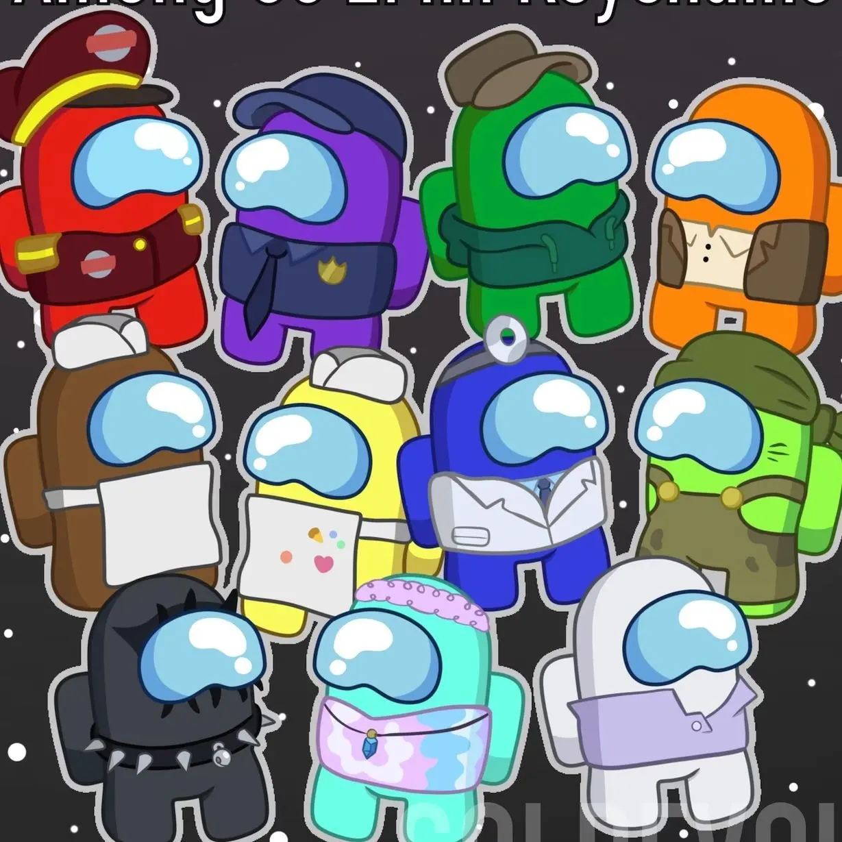 LIMITED Among Us Show / 2.4in Crewmate Keychains / Fanmade