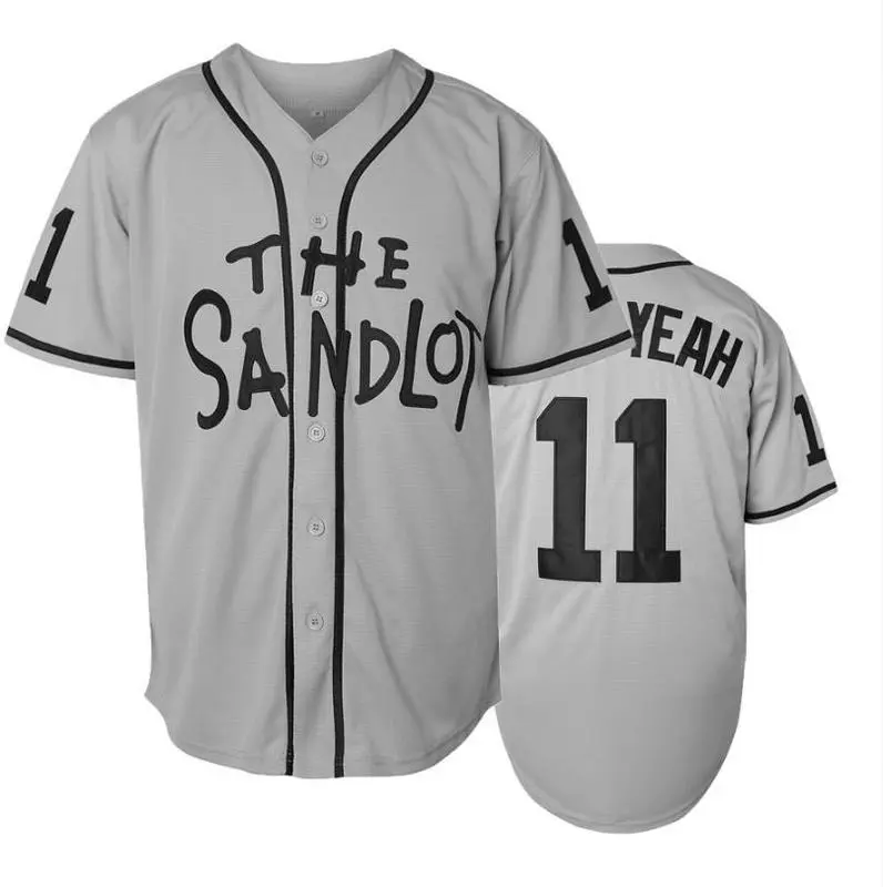 Sporty The Sandlot Benny The Jet Rodriguez Michael Squints Palledorous Alan Yeah-Yeah McClennan Bel Air Baseball Jersey