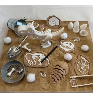 Dinosaur Fossil Dig Sensory Bin