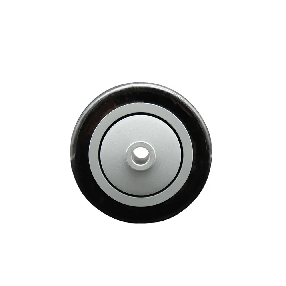 Service Caster SCC-PPUB3514-BLK Metal Ball Castors, 3.5X1.25" inches Black Polyurethane on Gray Polyolefin Wheel, 0.38 in Bore, Precision Ball Bearing, Non-Marking, 300 lbs Capacity, Oil/Grease Res., Quiet Rolling, Ideal for Clean Environments, Single Cas