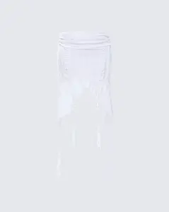 Landry White Ruffle Skirt