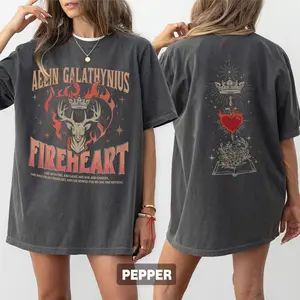 Aelin Galathynius Fireheart Shirt, Throne Of Glass Fan Double-Sided T-shirt, Kingsflame The Thirteen Shirt, Throne of Glass Merch Tee, Throne Of Glass Fan