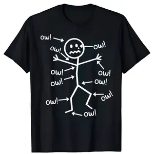 Humorous Chronic Pain Awareness T-Shirt, Funny Summer Casual Tee, Round Neck Short Sleeve Graphic Shirt, Comfortable Everyday Wear, Unisex Gift Top