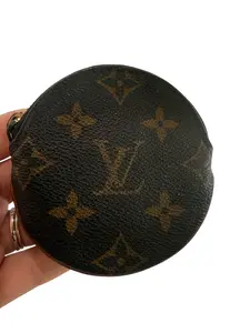 Pre-owned Louis Vuitton Coated Canvas Pouch Monogram Round Coin Case CT0053