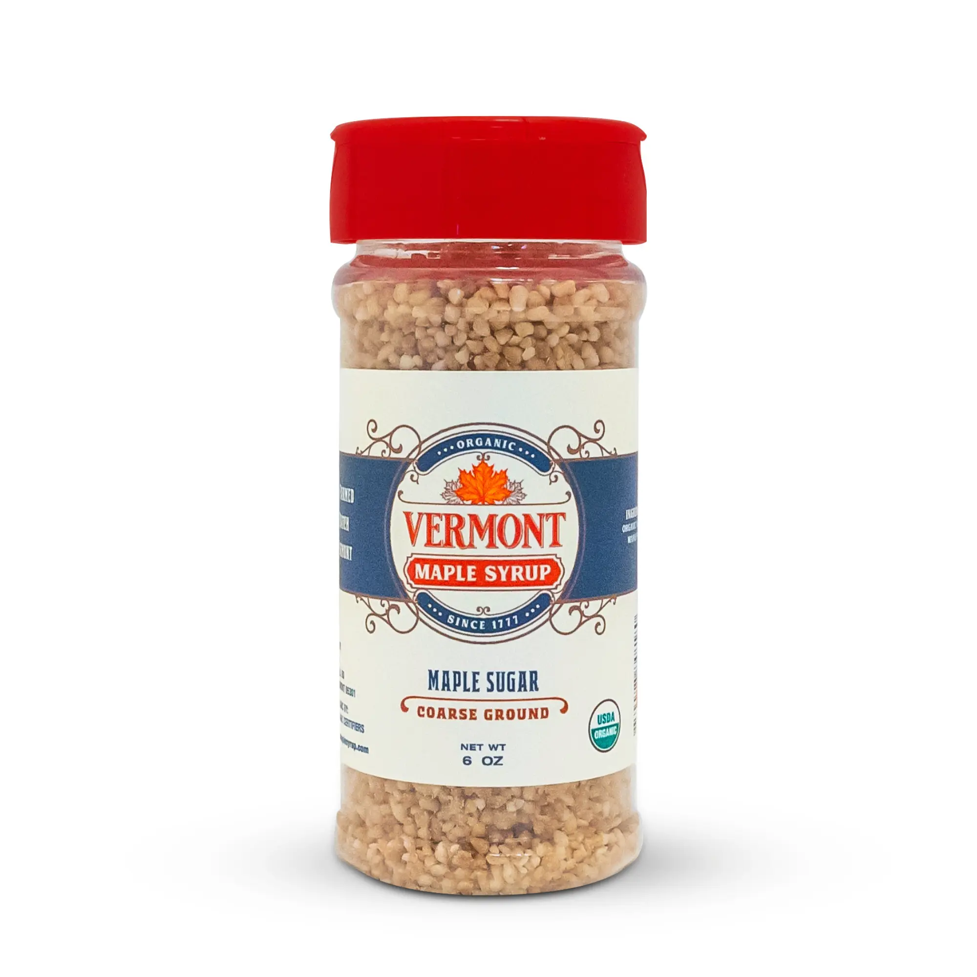 Coarse Organic Vermont Maple Sugar - Shaker