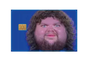 JD Vance Meme Credit/Debit Card Skin Sticker Cover (Small Chip) Viral Reaction Meme Face Credit Card Skin | Funny Card Sticker