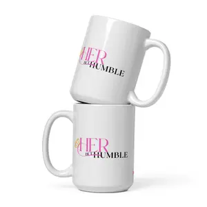 Her Be Humble White Glossy Ceramic Mug 11 oz - Microwave & Dishwasher Safe - Sturdy & Vivid Print - Lead & BPA Free - Made in China