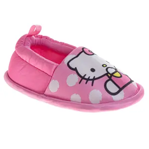 Hello Kitty House Slippers for Girls Cute Cozy Indoor Soft Comfort (Toddler / Little Kid)