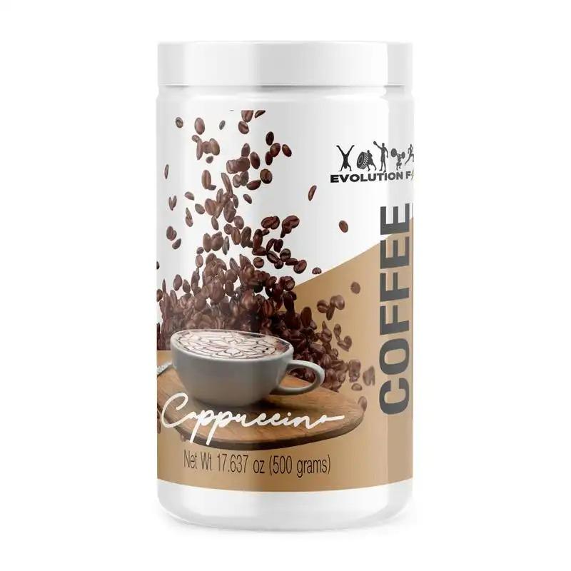 Evolution Coffee Cappuccino Flavor Beverage Creamy with L-Carnitine a Dietary Supplement Product