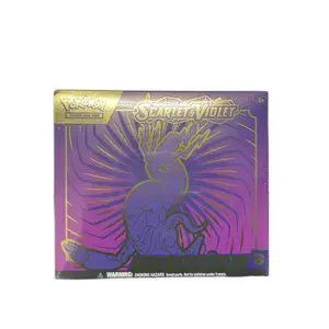 Scarlet and Violet Elite Trainer Box - Collectible Figure with Warning Label for Children 3 and Older