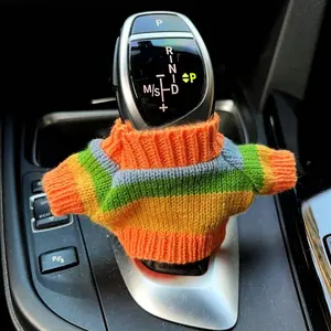 Car Gear Shift Knob Cover, Hand Brake Decorative Button Cover, Universal Winter Warm Automatic Shift Knob Cover