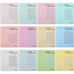 48 Sheets  Saving Challenge Binder , 6 Ring A6 Binder Savings Challenge,  Budget Planner Cards, Multiple Savings Challenges for  Stuffing