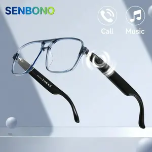 Smart Glasses, Multifunctional Transparent Lens Glasses, Touch Control Wireless Glasses for Women, Smart Glasses for Men & Women, Wearable Smart Glasses